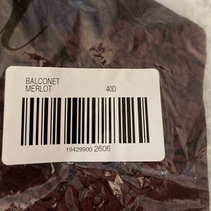 NWT Soma Balconet bra. Merlot. Beautiful.